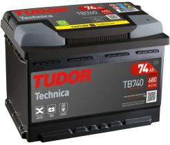 TUDOR TB740 - BATERIA TUDOR TECHNICA 74AH 680A +DRH 278X175X190