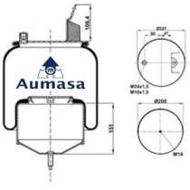 PRODUCTO MARCA ADR98 51559500 - DIAPRESS VOLVO TRASERO/DELANTERO 20582209