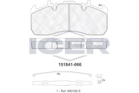 ICER 151841066 - JGO PASTILLAS TRAS. VOLVO FH - RENAULT DXI