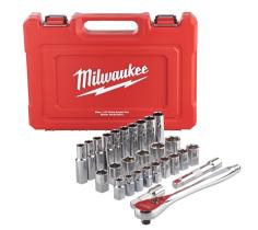 MILWAUKEE 4932471864 - JUEGO CARRACA + VASOS 1/2" 28 PCS
