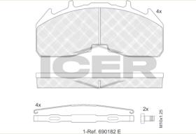 ICER 152457066 - PASTILLA FRENO SCANIA (PINZA MERITOR)