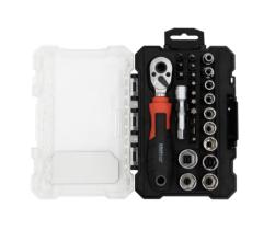 KROFTOOLS 2030 - JUEGO DE PUNTAS Y VASOS CON CARRACA DE 1/4"